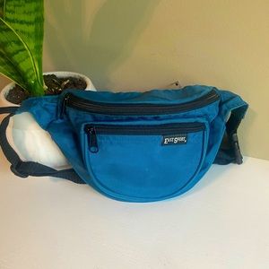 East Sport vintage blue nylon waist bag